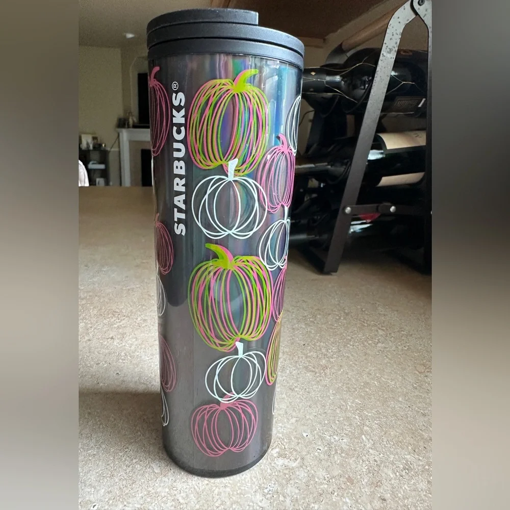 Starbucks Halloween Glow in The Dark Pumpkin Tumbler, 16 fl oz, Grande